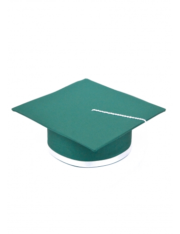 White green graduation cap