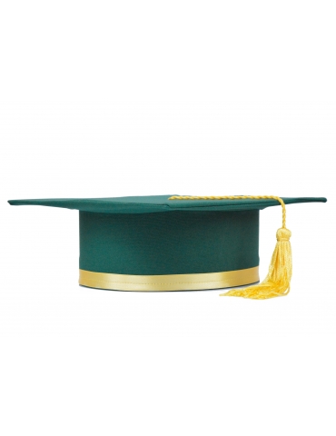 Yellow green graduation cap