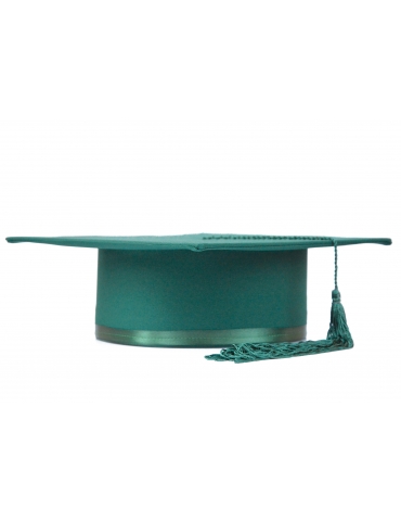 Dark green graduation cap