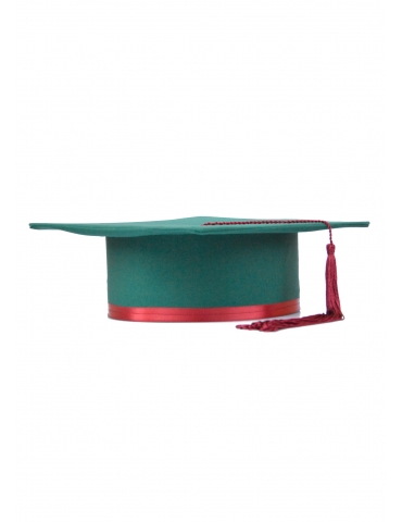 Cherry green graduation cap