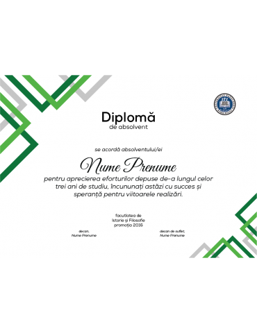 Graduation diploma model 2