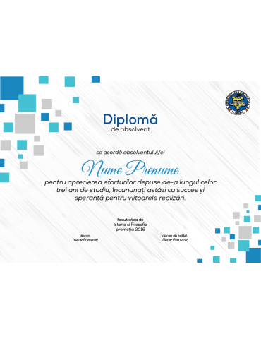 Graduation diploma model 3
