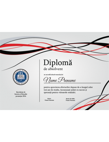 Graduation diploma model 4