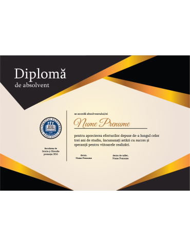 Graduation diploma model 8