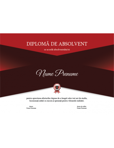Graduation diploma model 9
