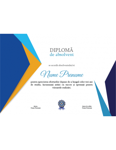 Graduation diploma model 10