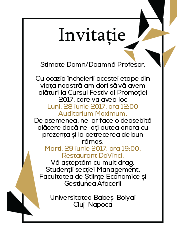 Graduation invitation model 5