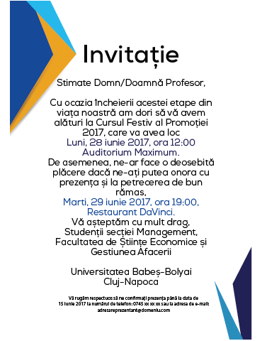 Graduation invitation model 10